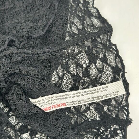 Intimately Free People Black Lace Long Sleeve Gilmore Y2K XS - Picture 6 of 6